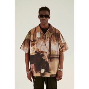 Empty Reference Dancers Paradise Short Sleeve Button Down size XS